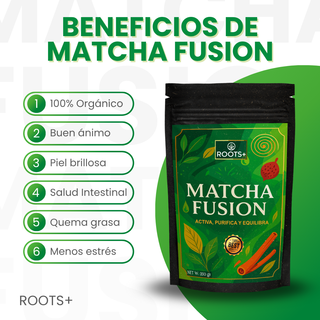 Matcha Fusion con Superalimentos - Roots™ (250gr)