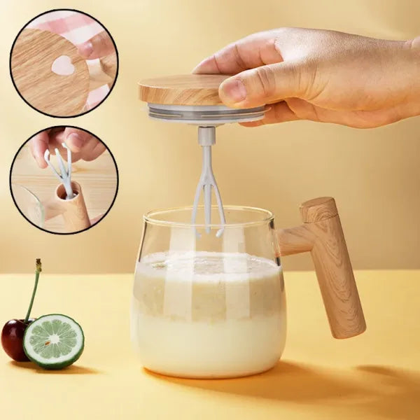 Taza de Auto mezclado Eléctrica 400ml con Tapa y Asa - Stiree™