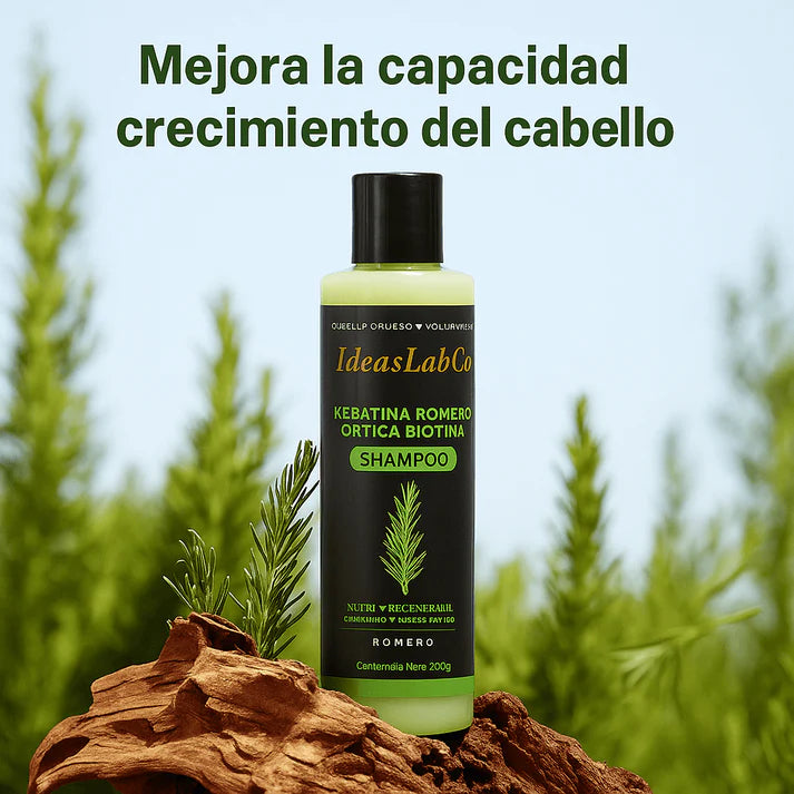 Pack Shampoo + Acondicionador (Keratina, Romero, Ortiga, Biotina) - Nutre y Regenera tu Cabello