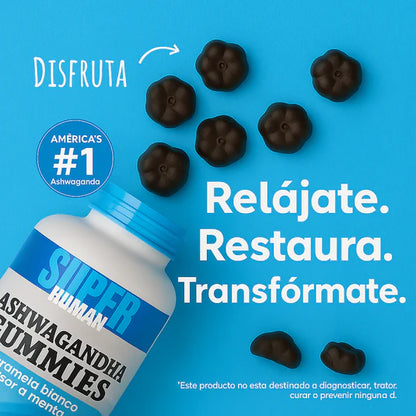 Ashwagandha Gummies - Gomitas Funcionales para Reducir el Estrés y Mejorar el Ánimo (Pack 60 Gomitas) – SuperHuman™