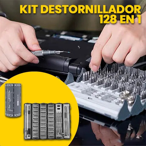 Kit Destornilladores 128 en 1